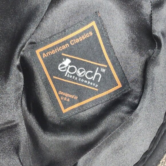 Epoch Brown Wool Hat Fedora Tweed Men Size S/M - Picture 6 of 9